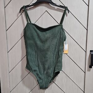 Kona Sol Green Women Swim One Piece